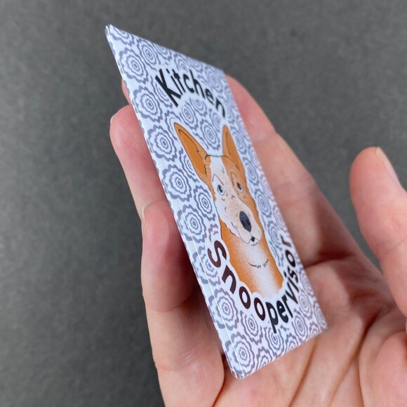 Australian Cattle Dog Kitchen Snoopervisor Magnet, Handmade 2x3" Gift - Picture 3 of 8